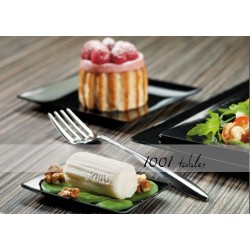 Assiette Fluid Noire 250*250*13mm