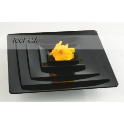 Assiette Fluid Noire 250*250*13mm