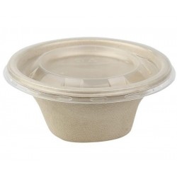 Couvercle pour Saladier Rond Fibre de canne à sucre 250ml