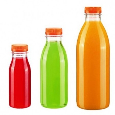 Bouteille Plastique Fraicheur 50cl + Bouchon orange