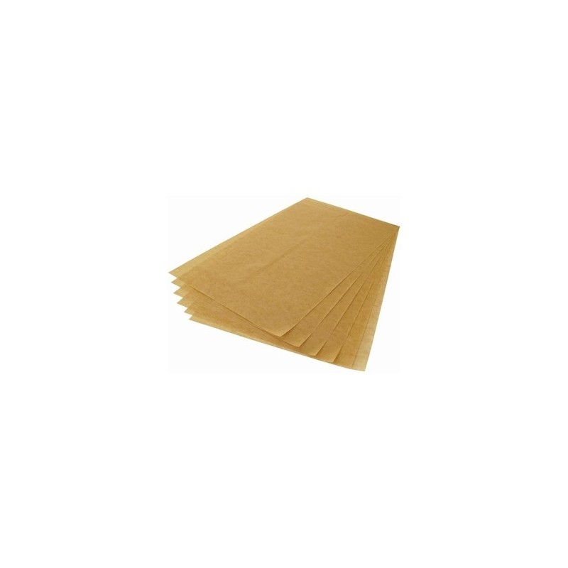 FEUILLE DE PAPIER INGRAISSABLE BRUN 400 X 320 mm