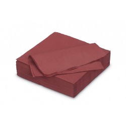 Serviette Cocktail Fiesta 25*25cm Bordeaux