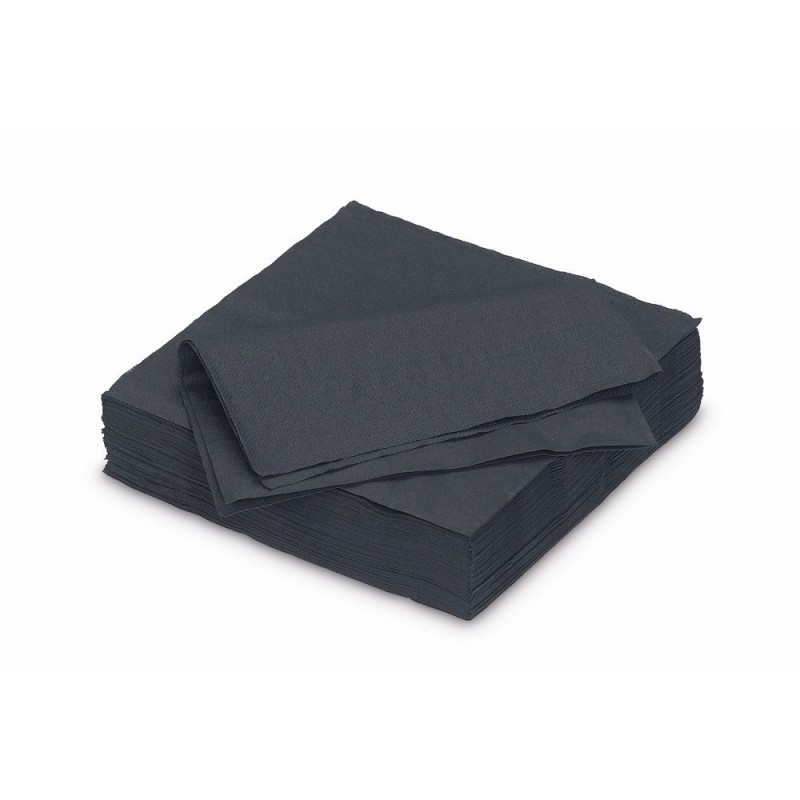 Serviette Cocktail Fiesta 25*25cm Noire