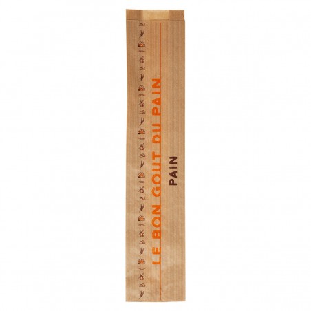 Sachet Baguette Kraft "Le bon gout du pain" - 1 Pain