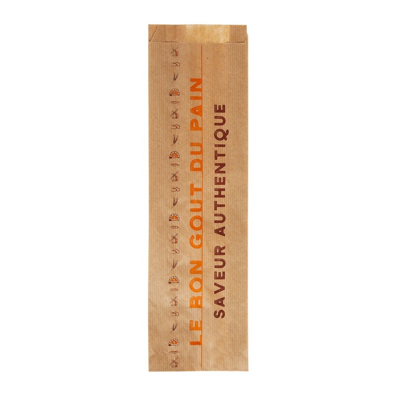 Sachet Baguette Kraft "Le bon gout du pain" - 4 Baguettes