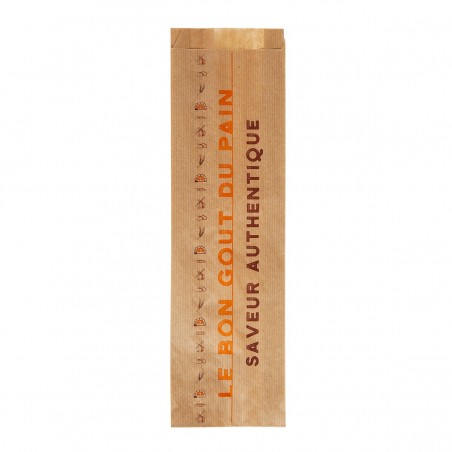 Sachet Baguette Kraft "Le bon gout du pain" - 4 Baguettes