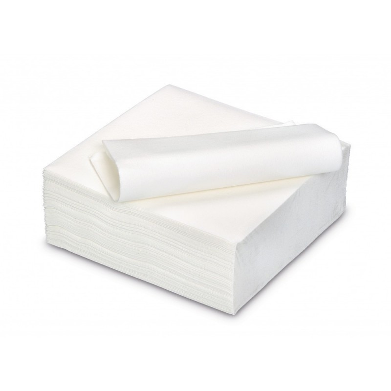 SERVIETTE TISSU DOUBLE POINT Blanche 39*39