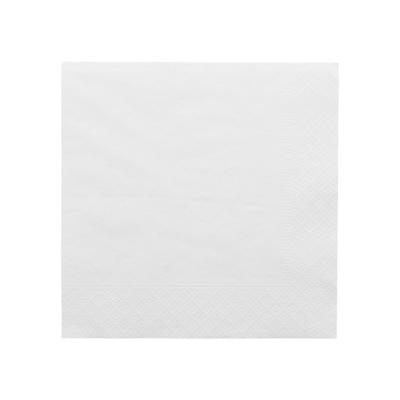 Serviette Ouate Blanche 33*33cm 2 plis