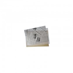 Papier ingraissable pour burger motif Newsprint 380*380 mm