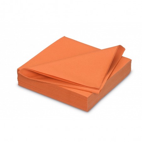 Serviette AIRLAID 40 x 40 cm Mandarine