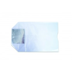 Sac Transparent avec fond carton 90 x 160  mm