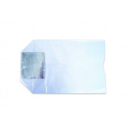 Sac Transparent avec fond carton 90 x 160  mm