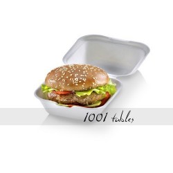 Boite Hamburger Fibre Biodégradable 13*13cm