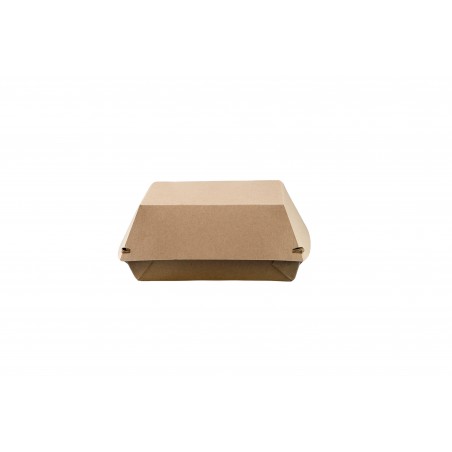 Couvercle Pour Assiette Carrée Carton Kraft 10 Cm