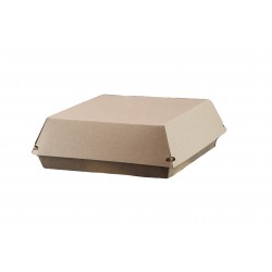 Couvercle Pour Assiette Carrée Carton Kraft 12,5 cm