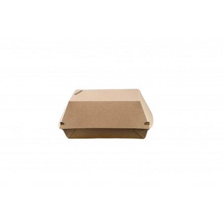 Couvercle Pour Assiette Carrée Carton Kraft 12,5 cm - DESSERT