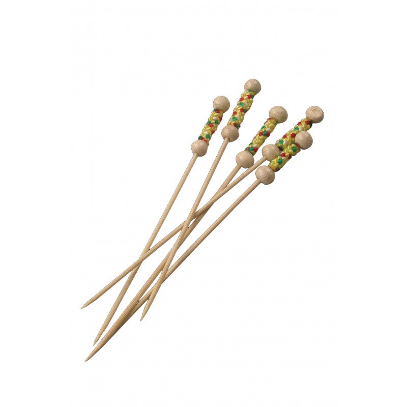 Pique Brochette Bambou Perle 12cm