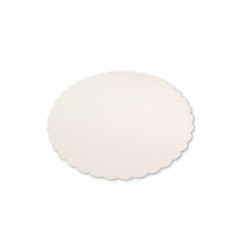 Rond Festonné Blanc Ø23cm