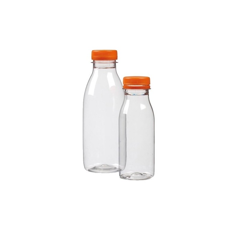 Bouteille Plastique Fraicheur 50cl + Bouchon orange