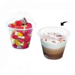 Couvercle Plat pour Pot à  Dessert 270ml