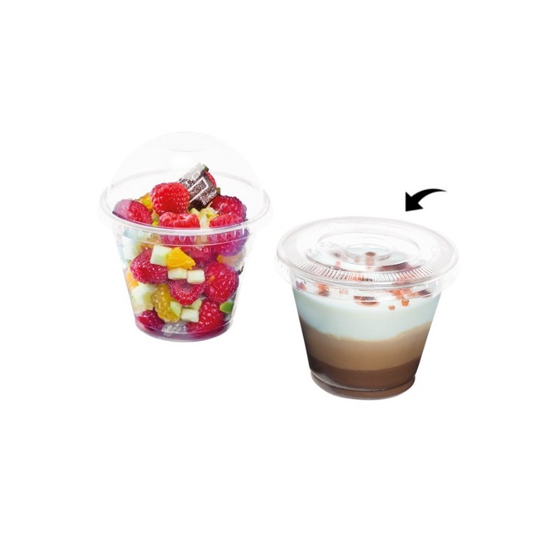 Couvercle Plat pour Pot à  Dessert 270ml