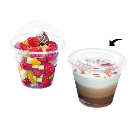 Couvercle Plat pour Pot à  Dessert 270ml