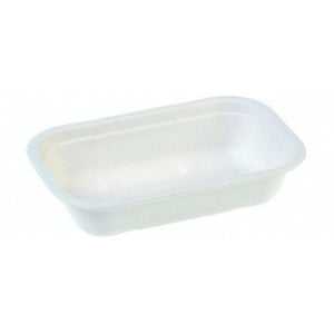 Barquettes rect. canne à sucre sans PFAS - 22,9 x 15,3 cm - 850 ml (250 unités)