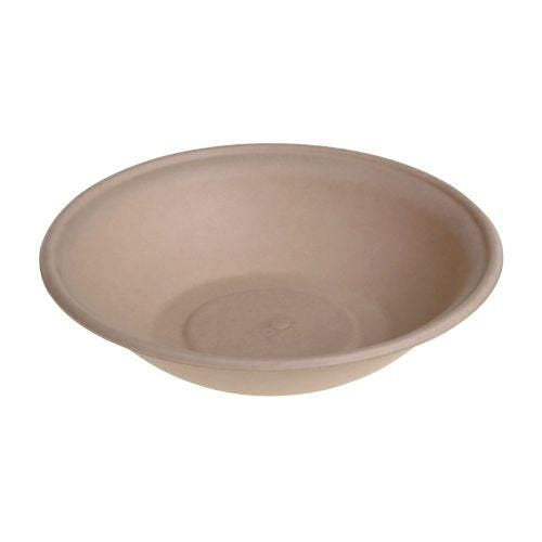 Saladier canne à sucre, sans PFAS, ø 21 x 4,5 cm - 600 ml (500 unités)