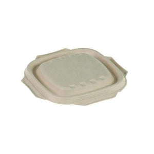 Couvercles à ailettes canne à sucre sans PFAS pour bols 17 x 17 cm (500 unités)