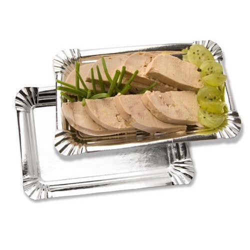 Raviers carton simple face argent 16 x 23 cm (800 unités)