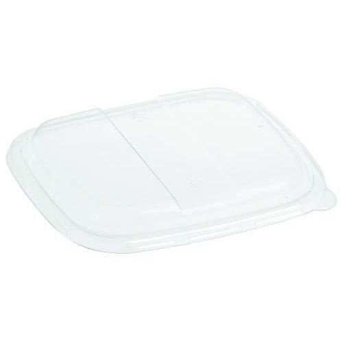 Couvercles PLA transparent pour barquettes 17 x 19,5 cm (500 unités)