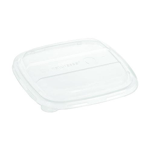 Couvercles PLA transparent pour barquettes 17 x 17 cm (500 unités)