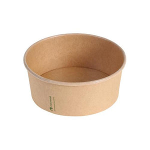 Saladiers ronds kraft/PLA ø 15 x 6 cm - 690 ml (250 unités)