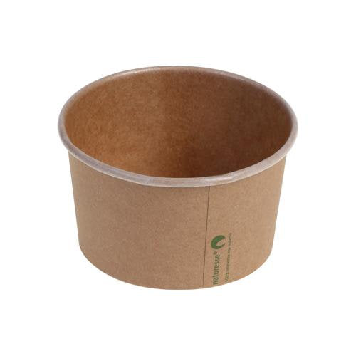 Petits pots kraft/PLA ø 10,5 x 6 cm - 340 ml (500 unités)