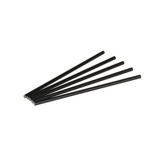 Pailles papier noires ø 6 x 200 mm (5000 unités)