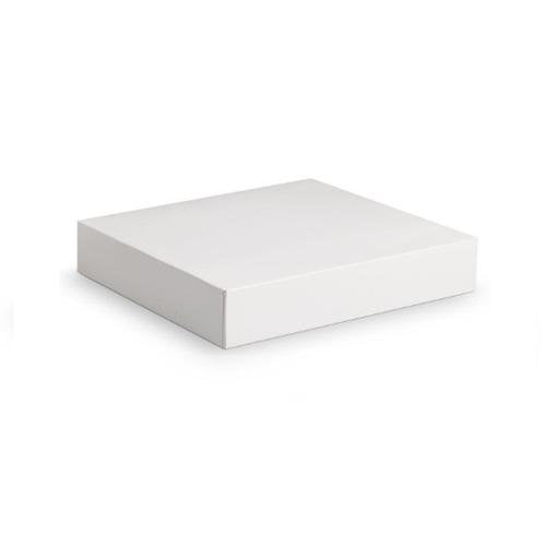 Boites Carton blanches vernies pour plateaux 19 x 28 cm (100 unités)