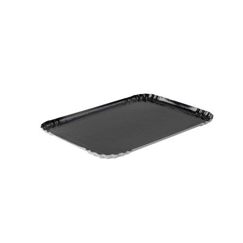 Plateaux traiteur simple face noir 19 x 28 cm (200 unités)