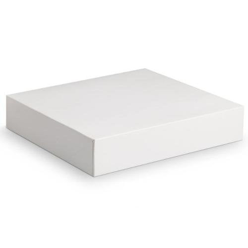 Boites Carton blanches verni pour plateaux 25 x 34 cm (100 unités)
