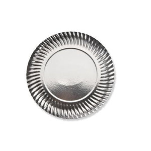 Assiettes carton argent ø 27 cm (400 unités)