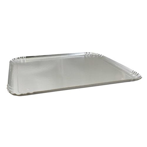 Plateaux traiteur simple face argent 32 x 42 cm (100 unités)