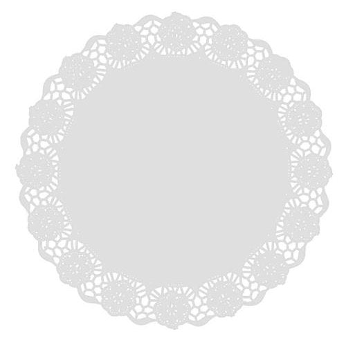 Dentelles papier blanc économiques menu ø 20 cm (2000 unités)