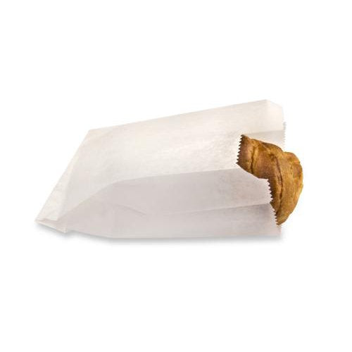 Sacs kraft blanc neutre - 103 / 14 + 7 x 21 cm (1000 unités)