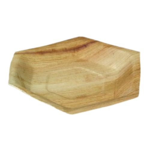 Assiettes Palmier hexagonale 24 cm (100 unités)