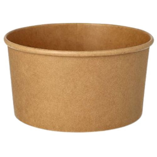 Bols à salade, carton rond 1000 ml ø 15 cm · 7,5 cm marron (300 unités)