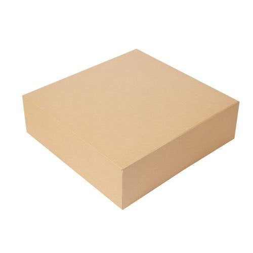 Boites patissières kraft 26 x 26 x 5 cm (50 unités)