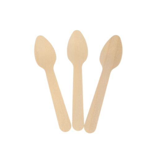 Cuillères à café bois 110 mm (2500 unités)
