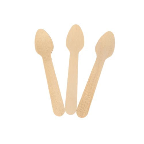 Mini cuillères bois 95 mm (5000 unités)