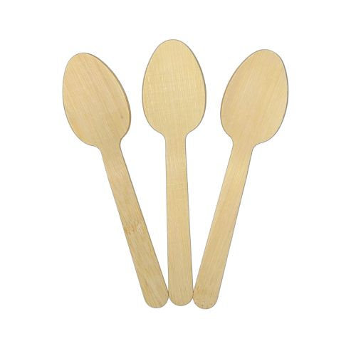 Cuillères à dessert bambou 130 mm (1000 unités)
