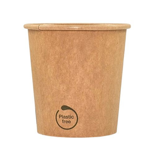 Gobelets carton kraft sans plastique ø 6,2 cm - 12 cl (1000 unités)