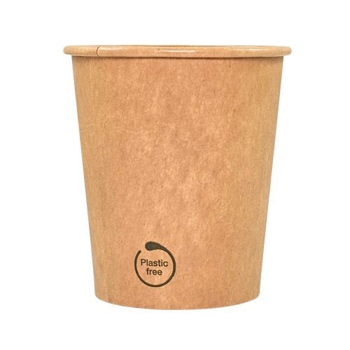Gobelets carton kraft sans plastique ø 7,2 cm - 20 cl (1000 unités)